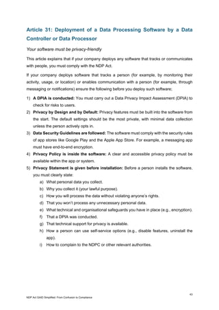 NDP Act GAID Simplified: From Confusion to Compliance | PDF