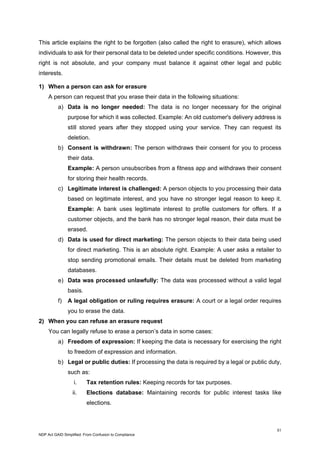 NDP Act GAID Simplified: From Confusion to Compliance | PDF