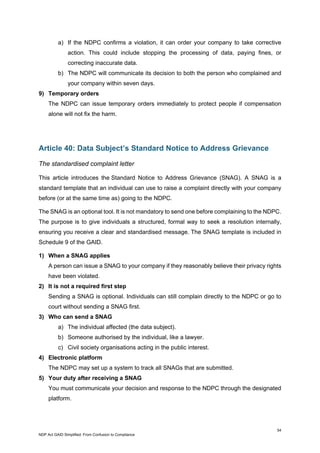 NDP Act GAID Simplified: From Confusion to Compliance | PDF