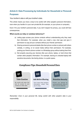 NDP Act GAID Simplified: From Confusion to Compliance | PDF