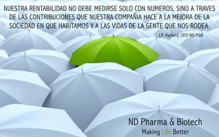 Nd pharma & biotech green umbrella wallpaper