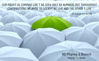 Nd pharma & biotech green umbrella wallpaper english