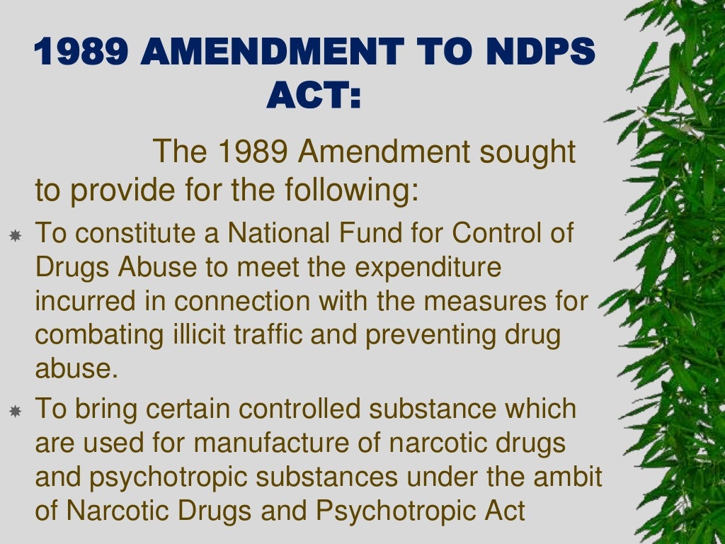 NDPS Act.