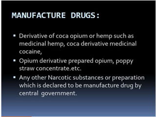NDPS Act | PPTX