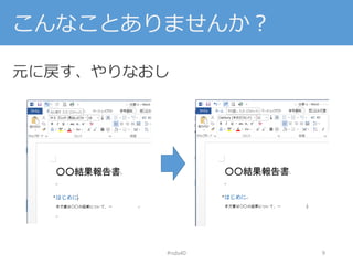 こんなことありませんか？
元に戻す、やりなおし
#nds40 9
 