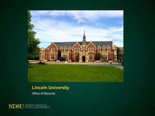 Lincoln University
• NDSU Direct in Christchurch, New Zealand
• Areas of study:
 Accounting, Agriculture, Animal Science,
Biology, Business, Ecology, Economics,
Finance, Gastronomy, Hospitality
Management, Landscape Architecture,
Marketing, Math, Microbiology, Natural
Resource Management, Plant Science,
Psychology, Tourism, and more!

• Stay in a residence hall

 