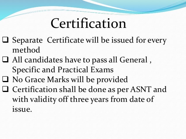 Ndt Level 2 Training certification Recertification at Navi Mumbai