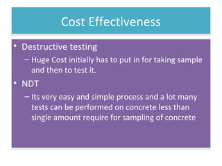 Non destructive test in concrete in building construction architecture ...