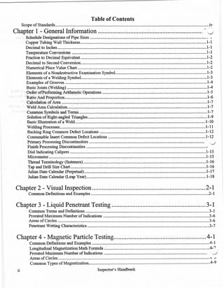 Tube Inspection Chart.pdf NDT HANDBOOK | PDF