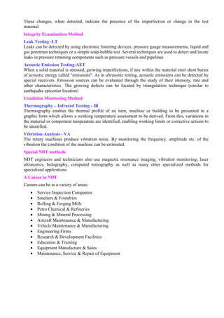 Ndt methods | PDF