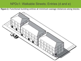 NPDc1: Walkable Streets; Entries (d and e)
 