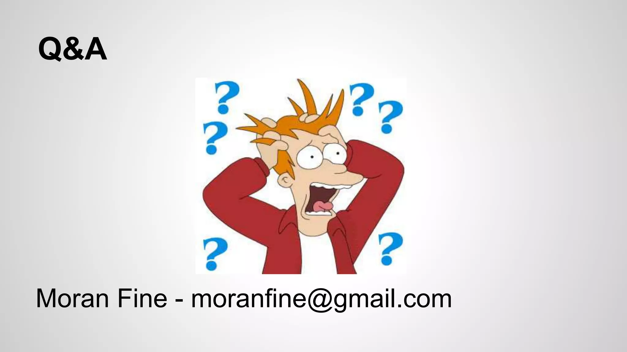 Q&A Moran Fine - moranfine@gmail.com 