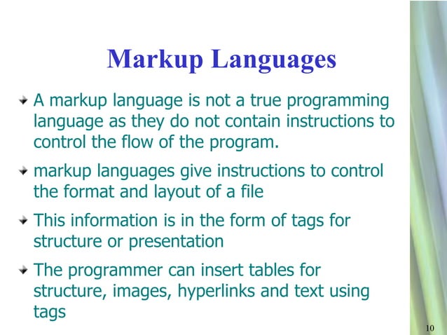 Ndu06 typesof language | PPTX | Programming Languages | Computing