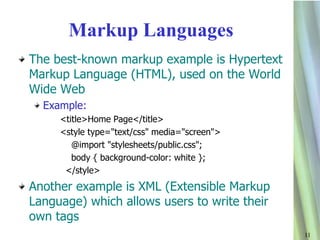 Ndu06 typesof language | PPTX | Programming Languages | Computing