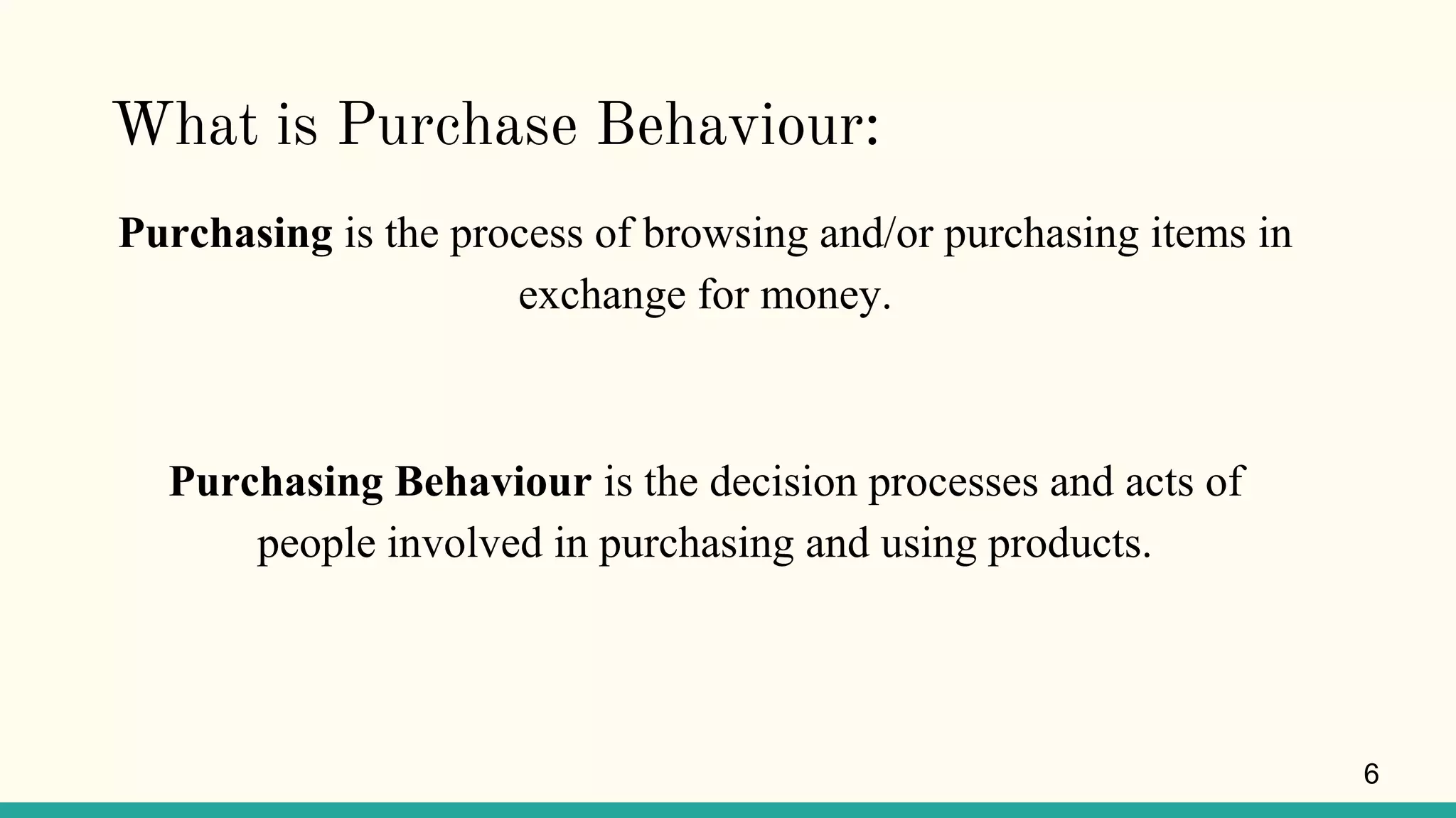 Consumer behaviour towards online and traditional purchasing | PPTX