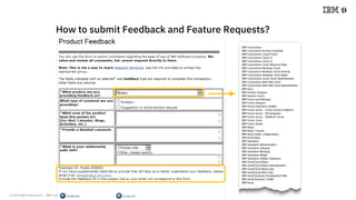 © 2018 IBM Corporation - IBM Collaboration Solutions
How to submit Feedback and Feature Requests?
 