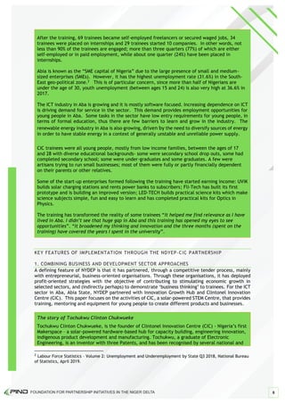 FOUNDATION FOR PARTNERSHIP INITIATIVES IN THE NIGER DELTA 6
 