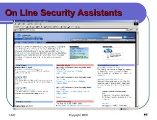 On Line Security Assistants 