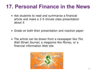 17. Personal Finance in the News
27
 