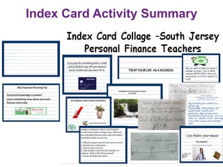 Index Card Activity Summary
46
 