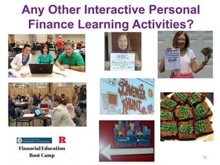 Any Other Interactive Personal
Finance Learning Activities?
70
 