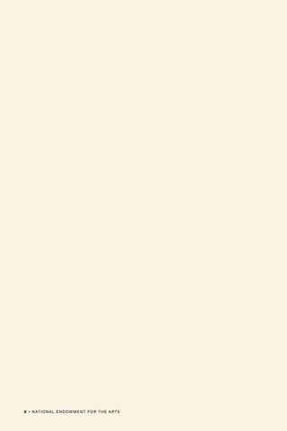 X • NATIONAL ENDOWMENT FOR THE ARTS
 