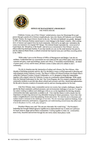 VI • NATIONAL ENDOWMENT FOR THE ARTS
 