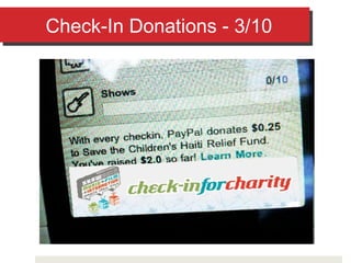 Check-In Donations - 3/10 