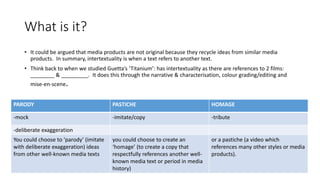 Nea intertextuality | PPTX