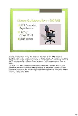 Ayr Library, University of the West of Scotland and SRUC | PDF