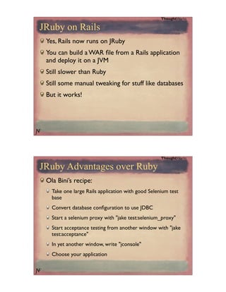 Introduction to JRuby