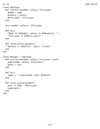 Introduction to JRuby