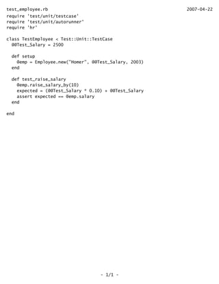 Introduction to JRuby