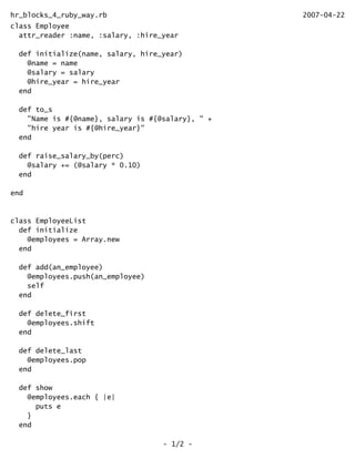 Introduction to JRuby