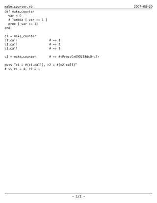 Introduction to JRuby