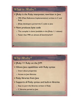 Introduction to JRuby