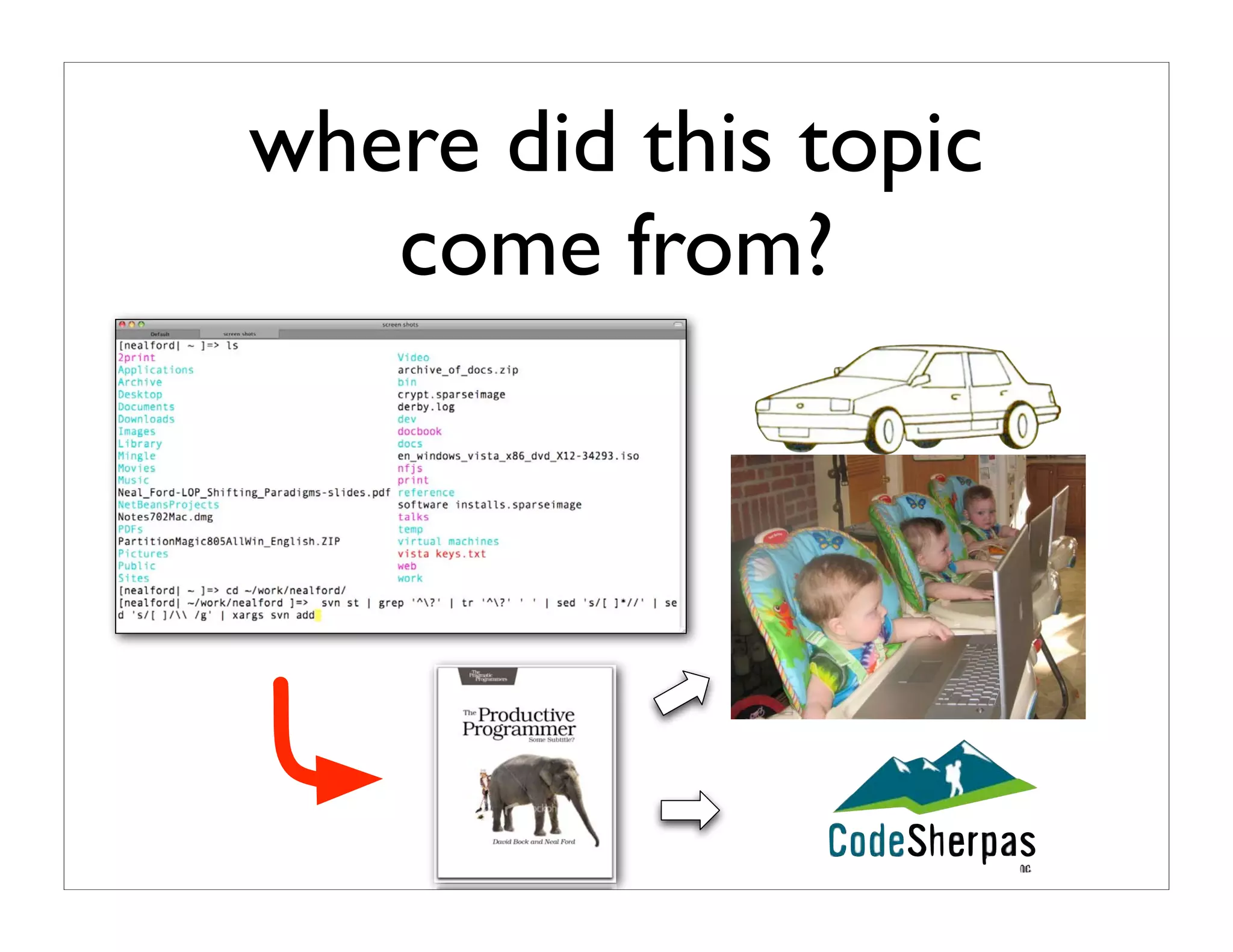 the productive programer: mechanics