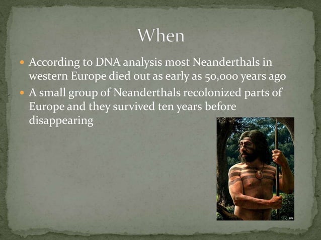 Neanderthal Extinction Powerpoint Pptx Genetics Science