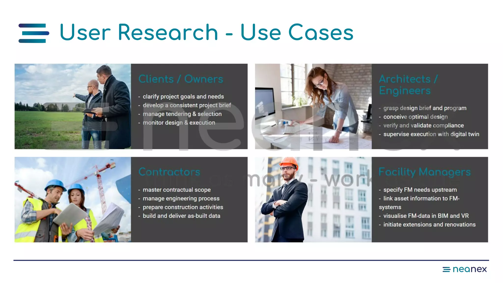 User Research - Use Cases
 