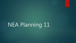NEA Planning 11
 