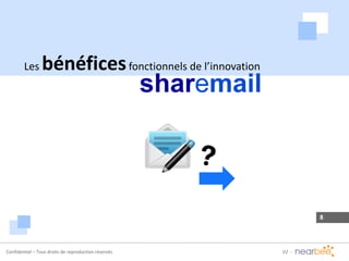 Confidentiel – Tous droits de reproduction réservés
Les bénéficesfonctionnels de l’innovation
sharemail
 