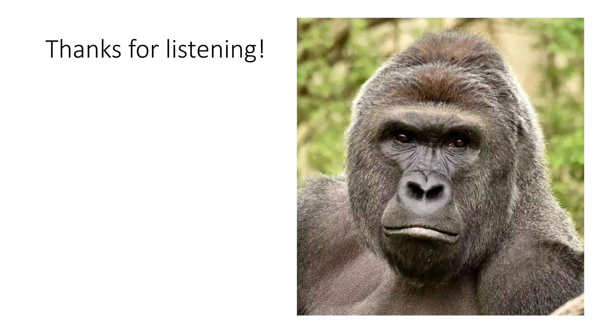 Thanks for listening!
 