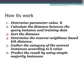 Nearest neighbour algorithm | PPTX