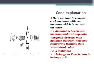 Nearest neighbour algorithm | PPTX