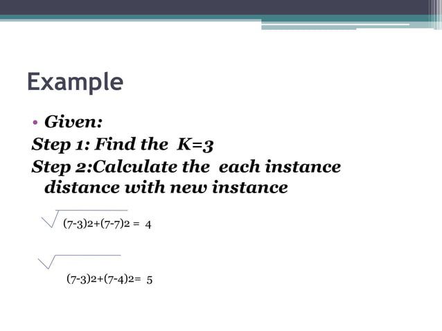 Nearest neighbour algorithm | PPT
