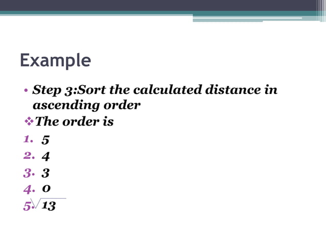 Nearest neighbour algorithm | PPT