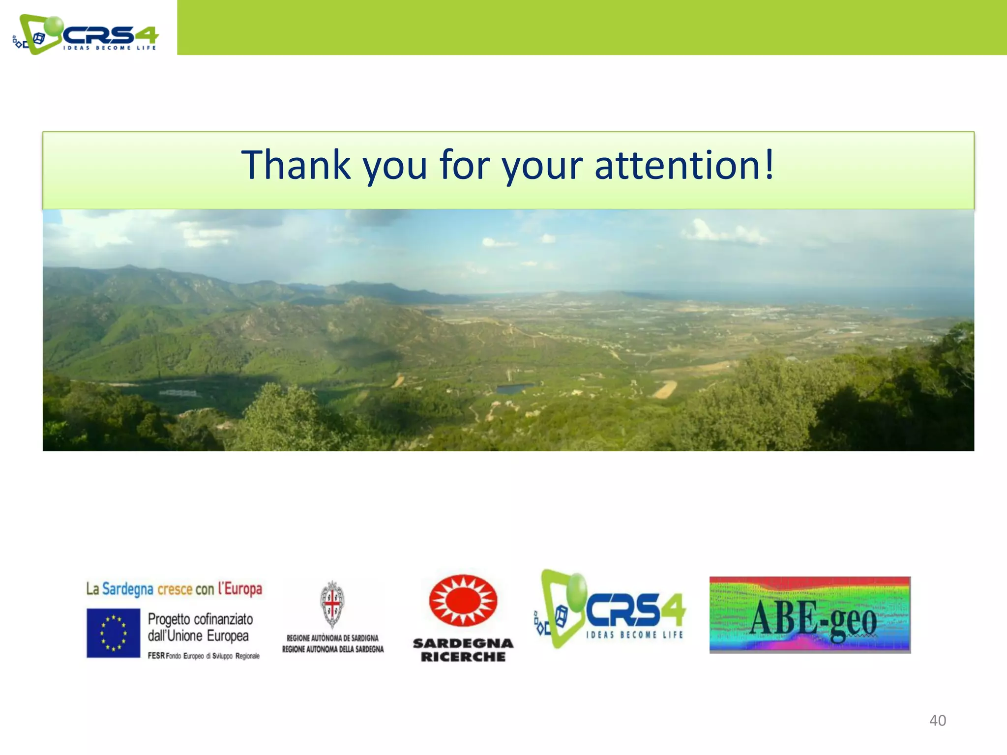 Thank you for your attention!
40
 