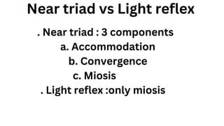 Near Response Components Comprehensive Overview of the Near Triad: Convergence, Accommodation ...