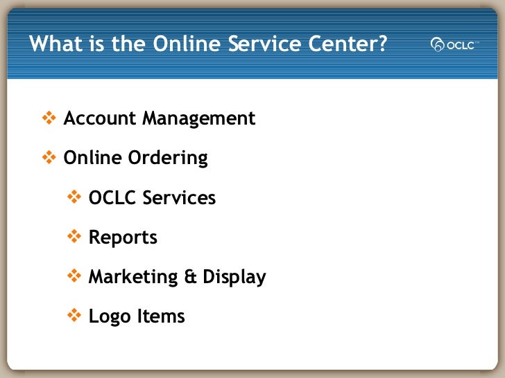 NEBASE Hour April 2008 OCLC Online Service Center