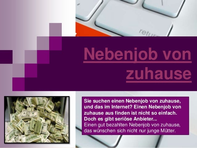 Nebenjob Von Zuhause